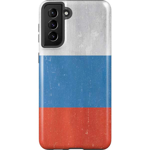 Russian Flag Distressed Galaxy S21 Plus 5G Pro Case